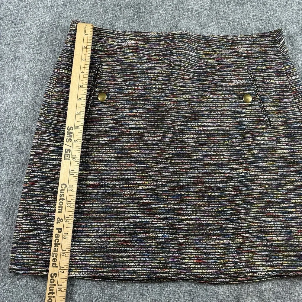 LOFT Mini Skirt Women 8‎ Multicolor Tweed Preppy Academia Coquette Y2K Office